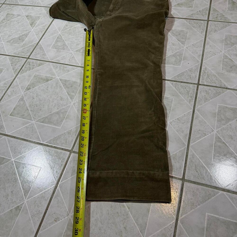 Zara‎ khaki green corduroy trousers - Picture 4 of 6